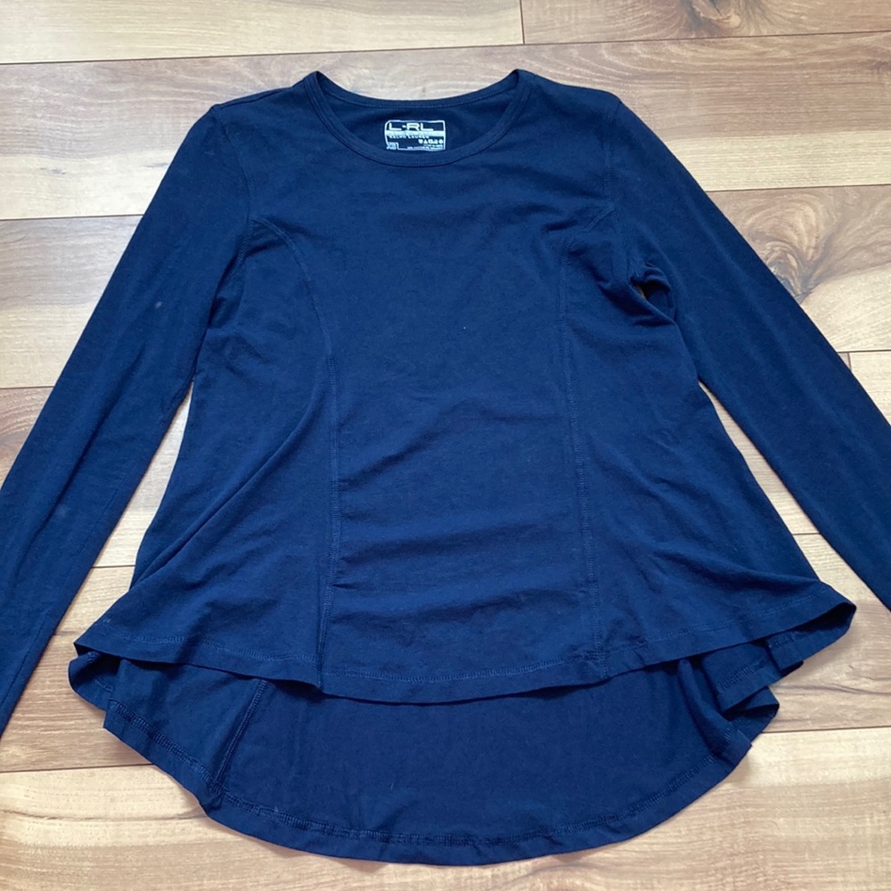 Lauren Ralph Lauren Active navy long sleeve tshirt. Size XS